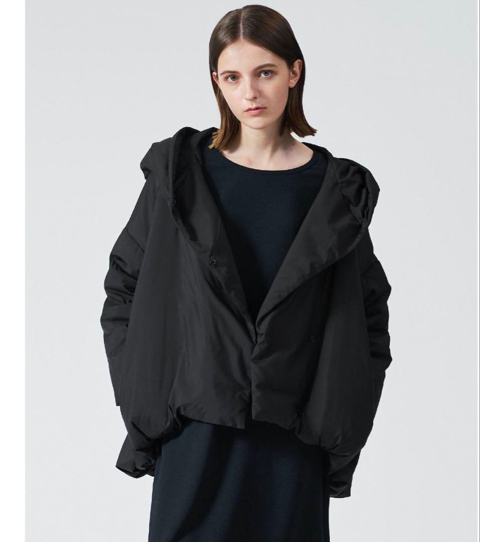 ミズイロインド　フーデットダウンジャケット　Aライン　バルーンシルエット