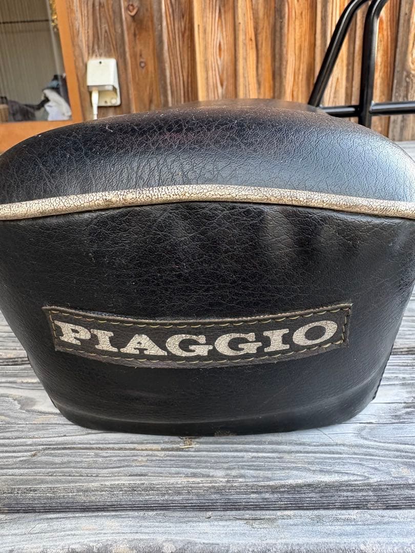 Vespaベスパ100ビンテージシート　キャリア　ミラーセット