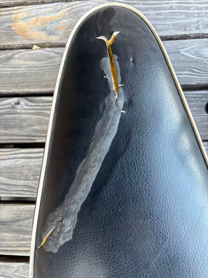 Vespaベスパ100ビンテージシート　キャリア　ミラーセット