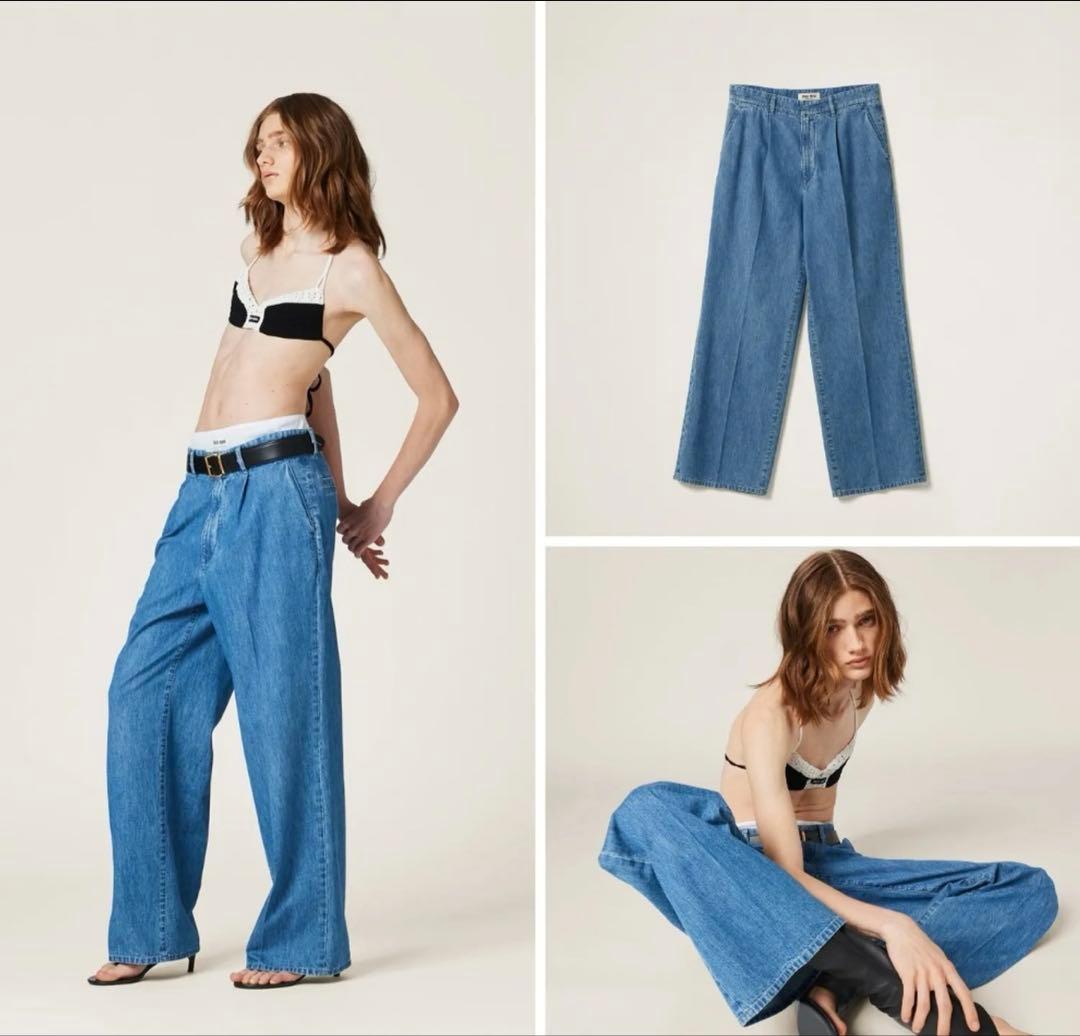 miumiu デニムパンツ