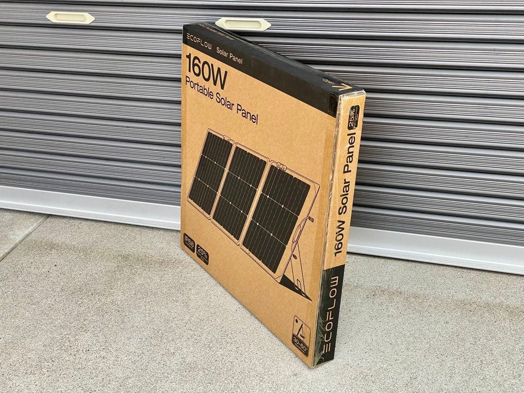 ECOFLOW 160W ポータブルソーラーパネル　エコフロー　太陽光発電