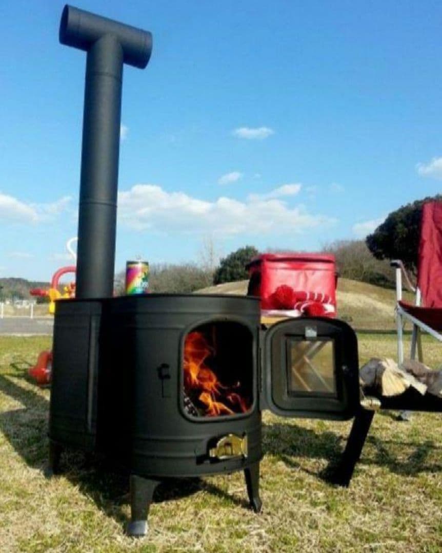 ★値下げしました★薪ストーブ 時計型 新品未使用 ★冬キャン冬BBQや災害時に