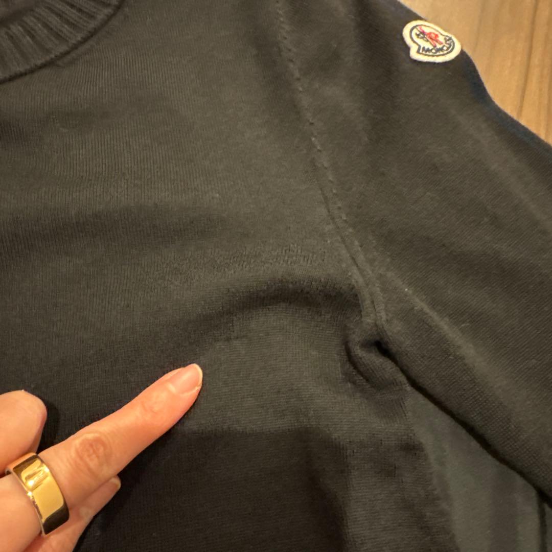 モンクレール MONCLER セーターニット異素材コンビレディース ブラック