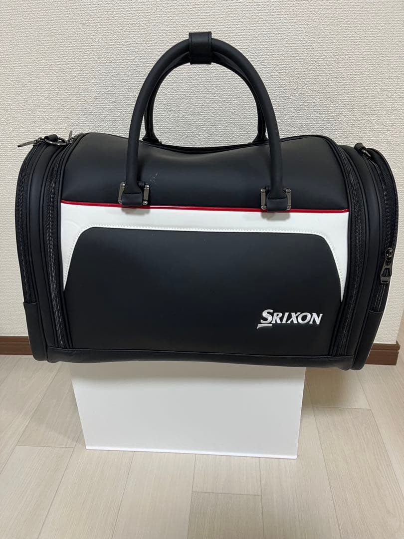 Srixon ダッフルバッグ ブラック/ホワイト　ボストンバック