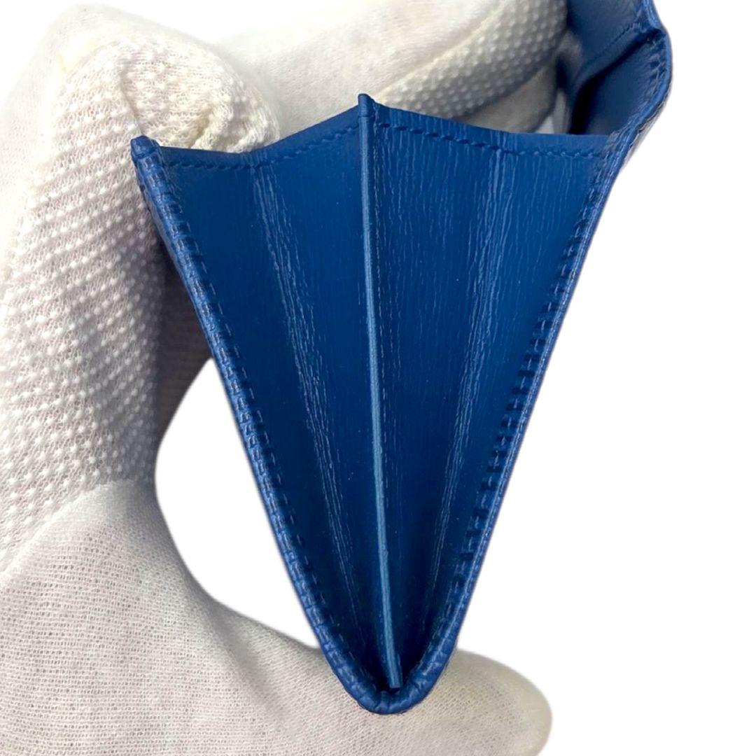 良品●LOUIS VUITTON サーンプル エピ ケース 小銭入れ 青