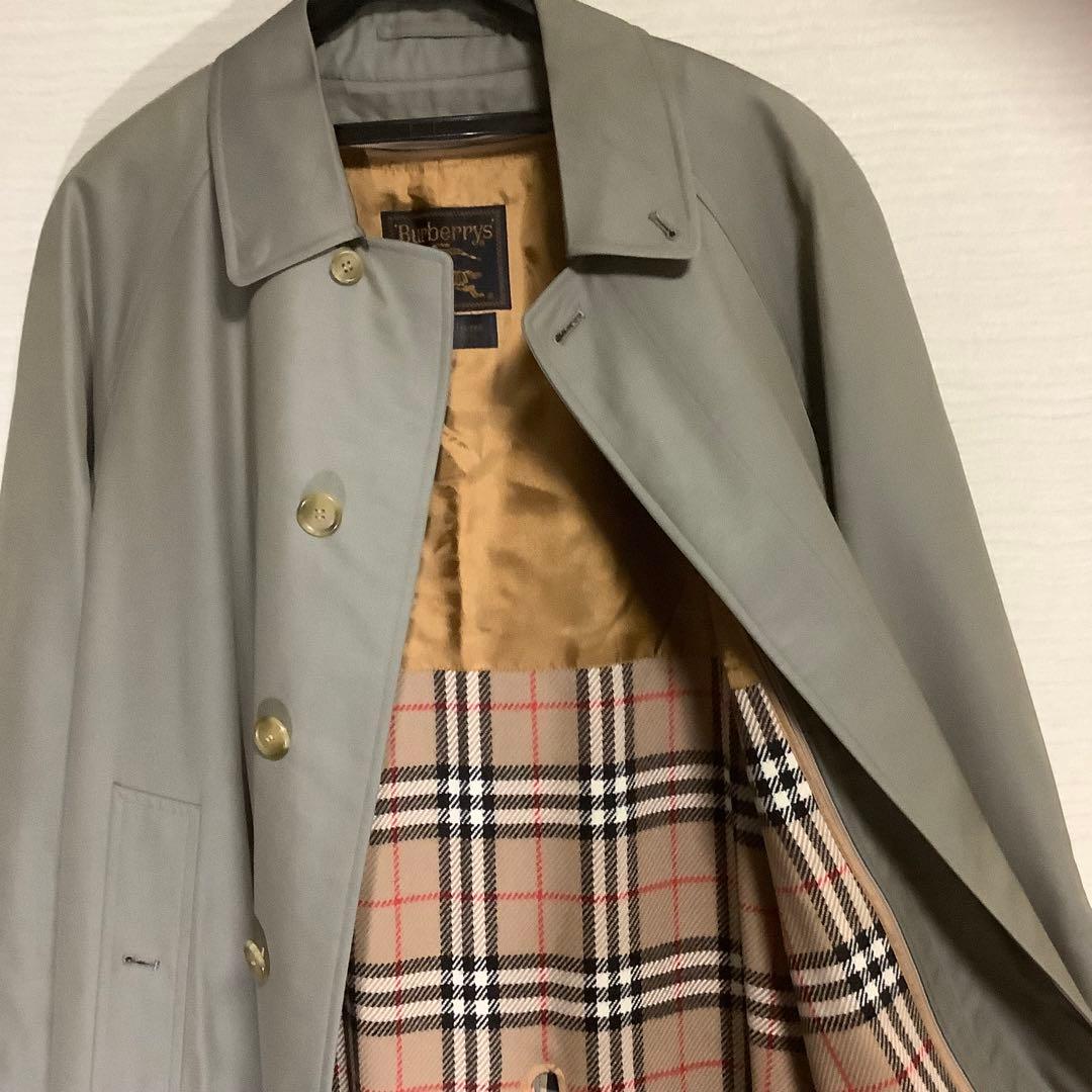 【最高級】バーバリーズ　 ステンカラーコート シルク カシミヤ混 バルマカーン