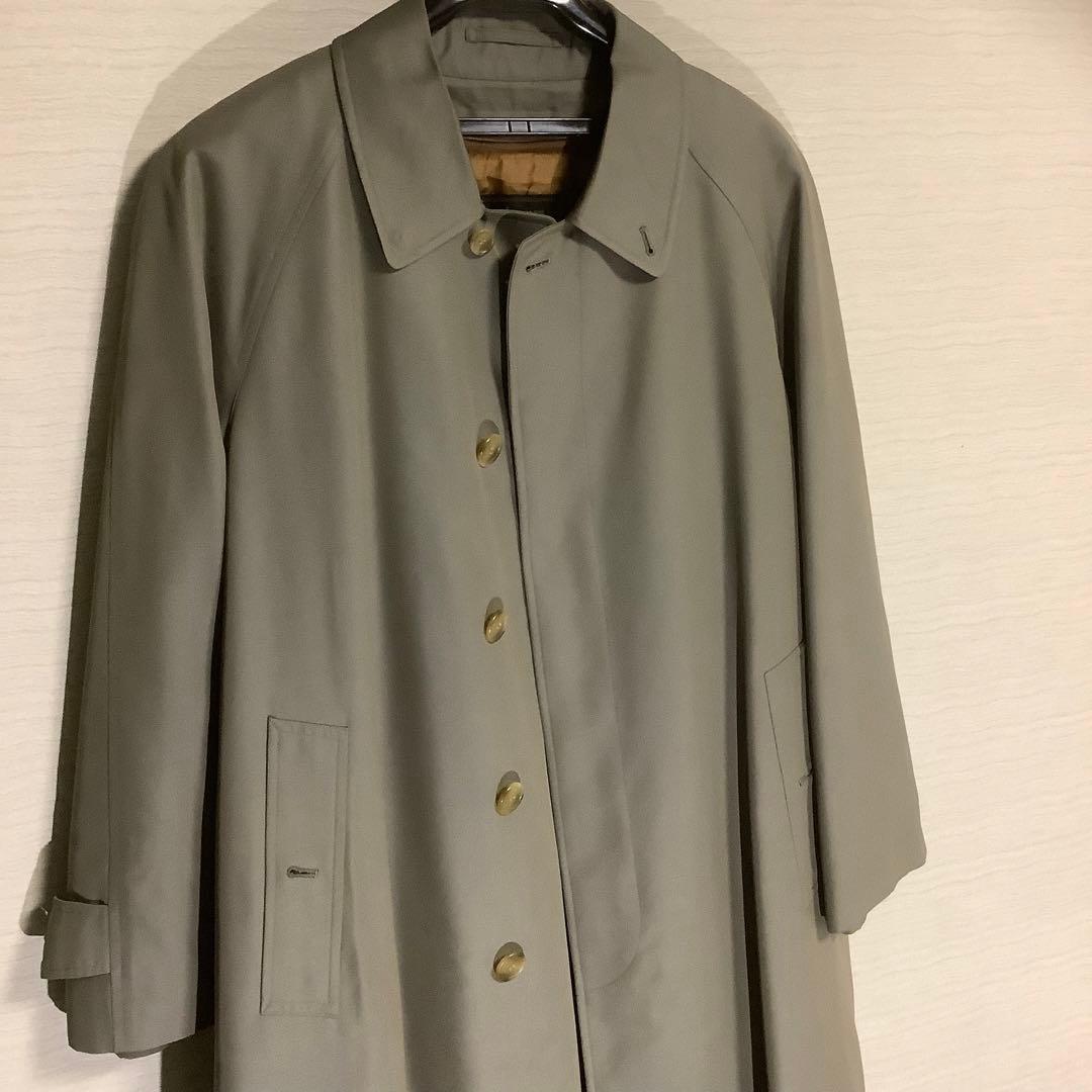 【最高級】バーバリーズ　 ステンカラーコート シルク カシミヤ混 バルマカーン