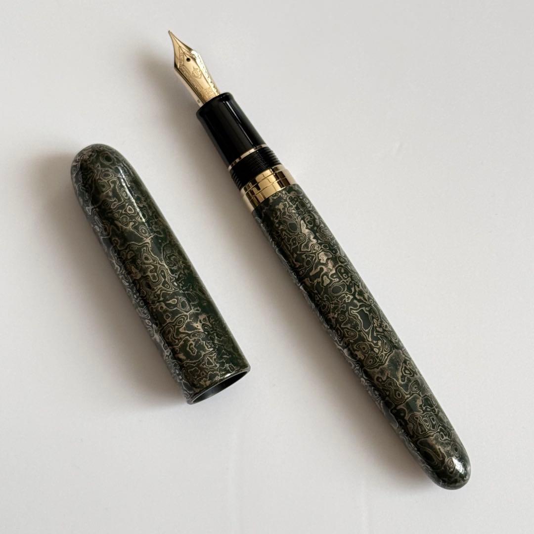 SAILOR セーラー 伝統漆芸 麗 青森 風雅文塗 常盤色 万年筆 中字