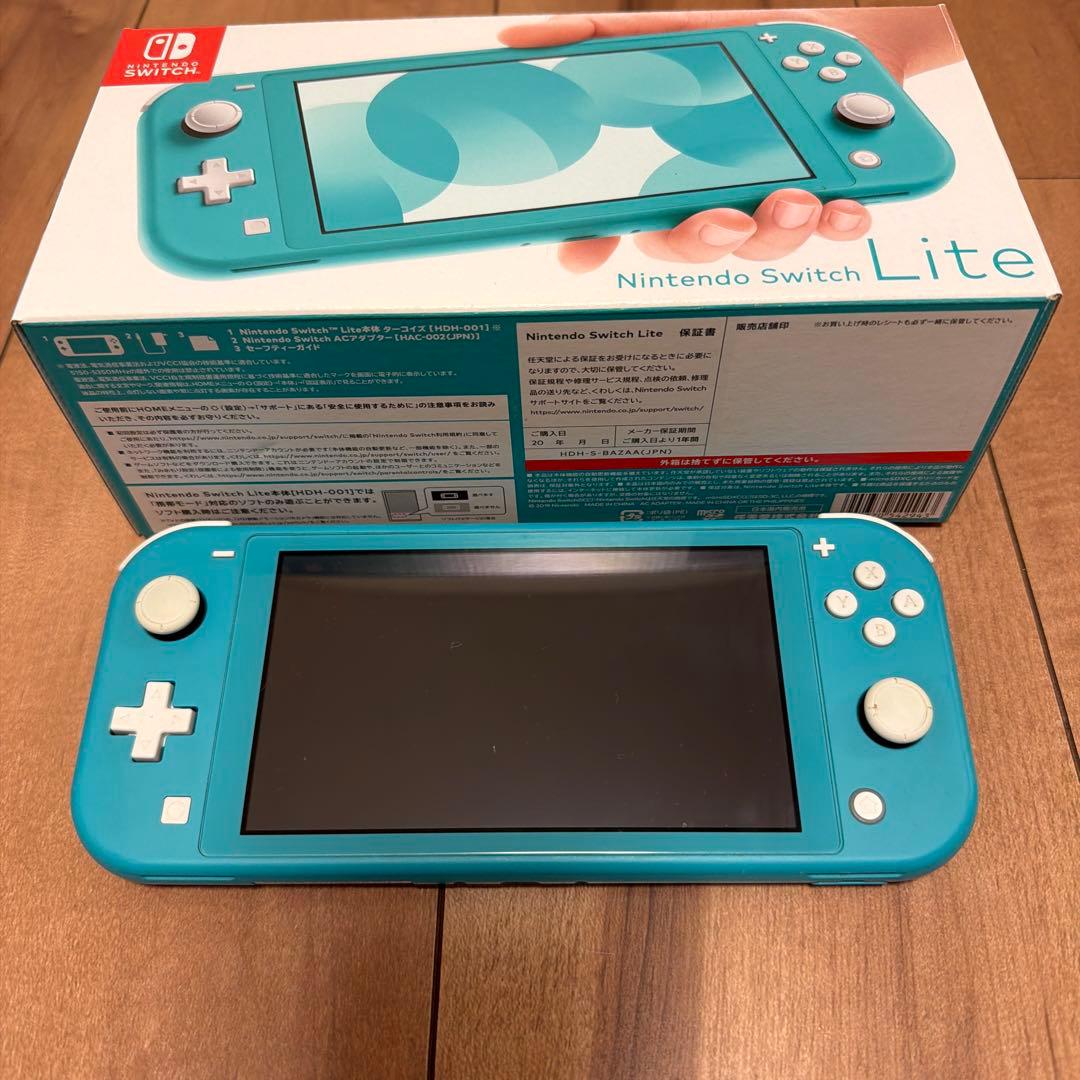 無*）様 nintendo switch lite 本体 ターコイズ