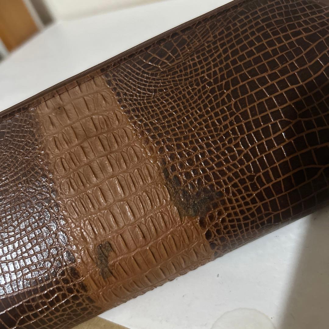 昭和レトロ　洗面セット　ワニ皮