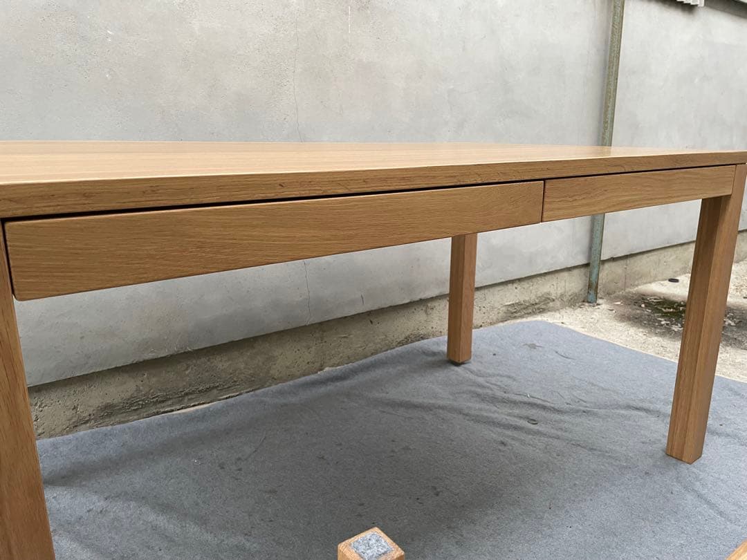 tmnk　美品　無印良品　オーク材　ダイニングテーブル　ベンチイス