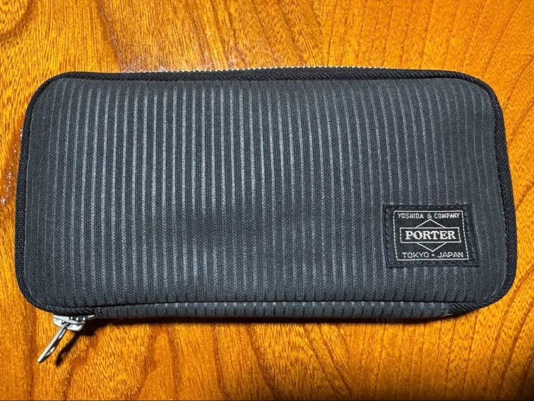 未使用 PORTER ポーター ドローインク 長財布 ロングウォレット ブラック