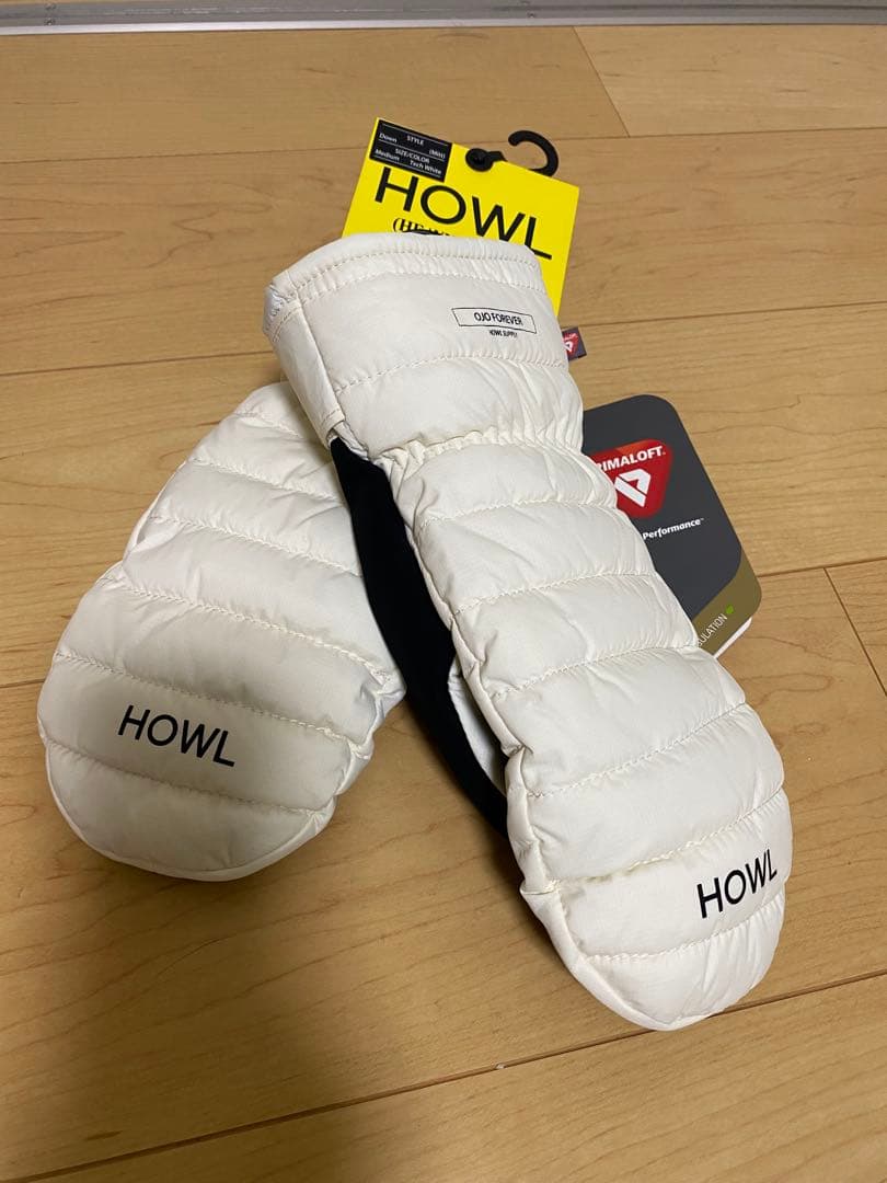 新品 HOWL ハウル DOWN MITT ダウンミット グローブ プリマロフト
