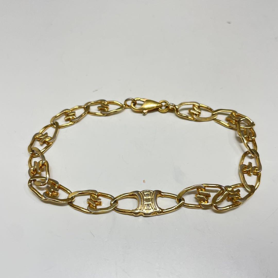 き*ー様 CELINE トリオンフ　金属製リンクチェーンブレスレット