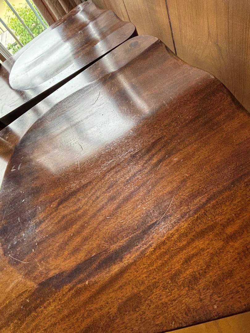 ヴィンテージ！木製ラダーバックチェア 2脚セット【中古品】