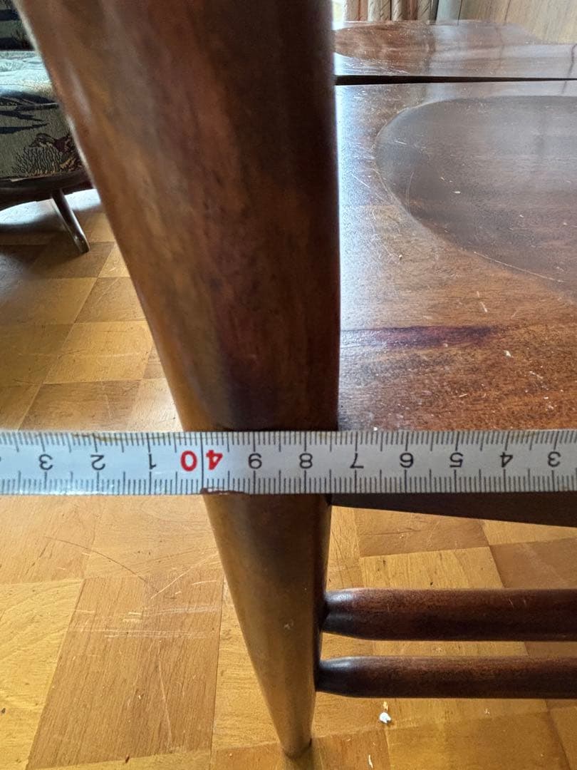 ヴィンテージ！木製ラダーバックチェア 2脚セット【中古品】