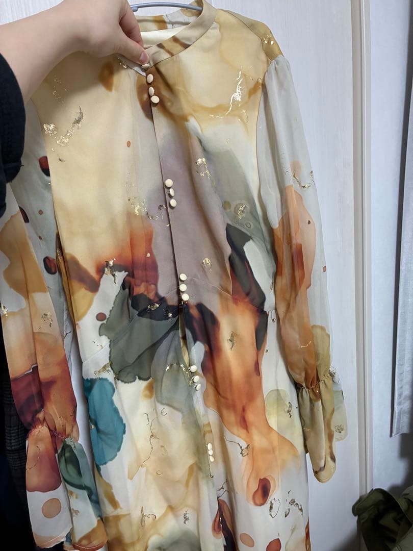 ワンピース Ameri UNDRESSED AMELIA INK ART DRESS