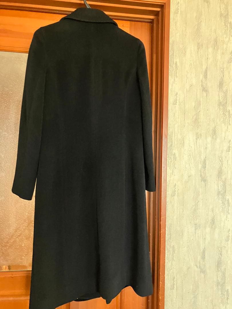 極美品✨　バーバリー　ブルーレーベル　ロング　コート　アンゴラ　ウール　ブラック