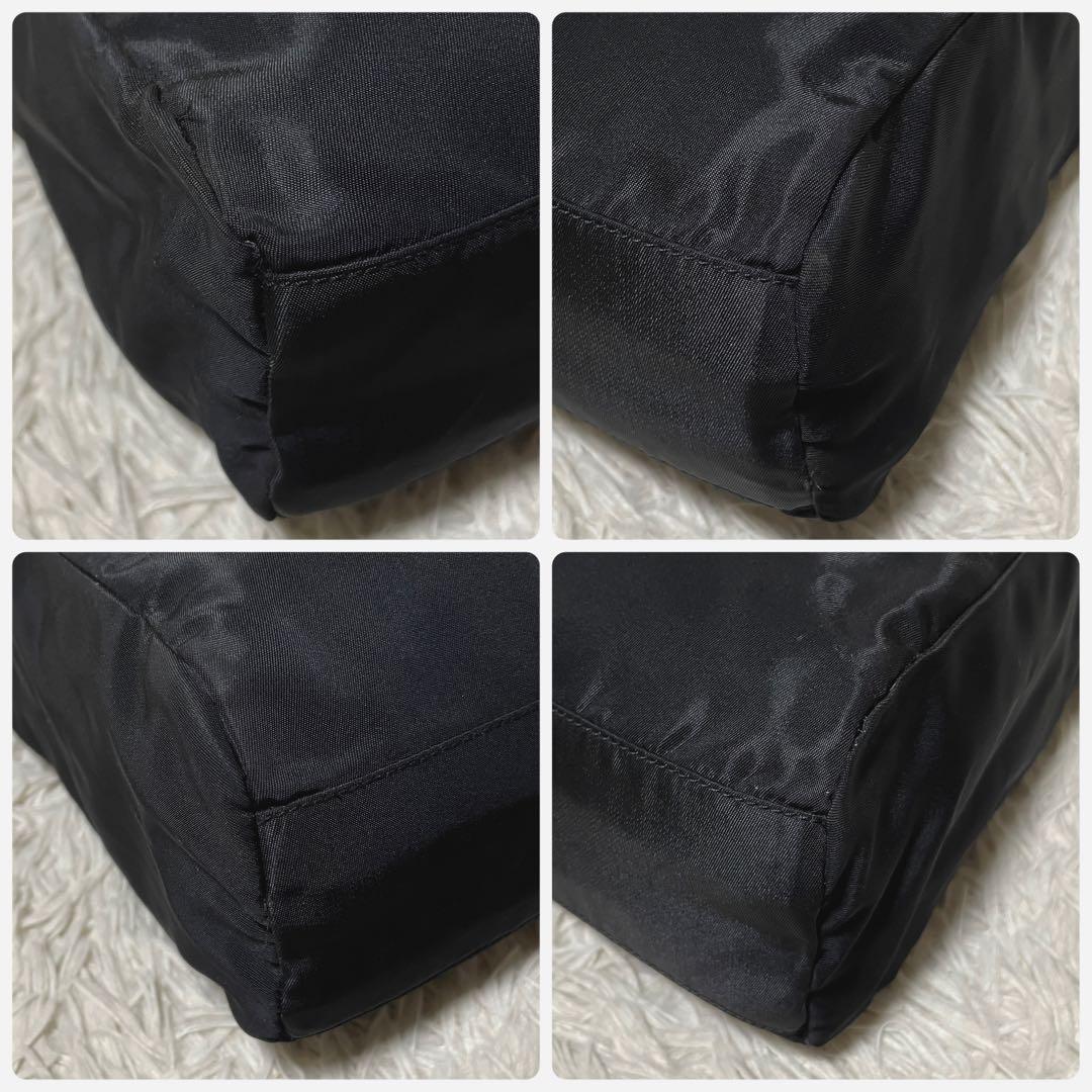 【良品】PRADA プラダ　トートバッグ　ハンドバッグ　ナイロン　ブラック　黒