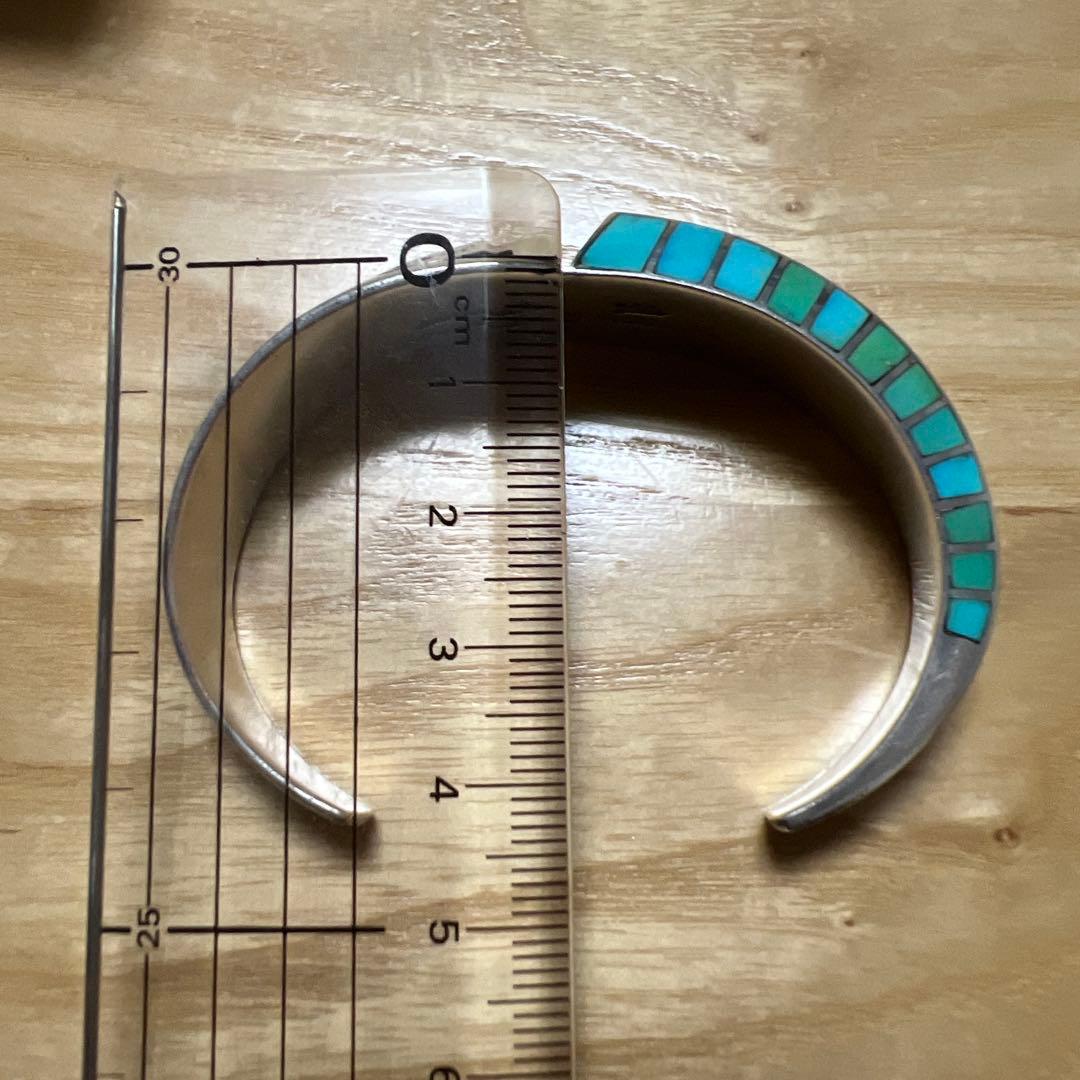 ロンパーカー インレイ×オーバーレイ バングル　ナバホ NAVAJO