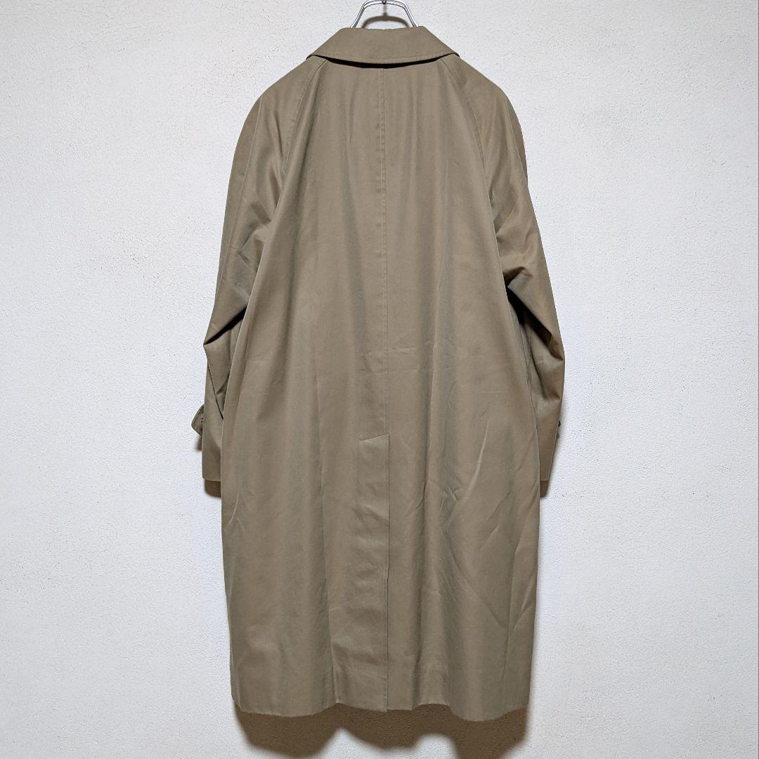 美品 80〜90s バーバリー ステンカラーコート メンズ コットン ベージュ5