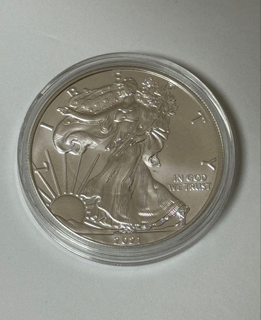 2021年製 アメリカ イーグル銀貨 1オンス 純銀 リバティ 純銀