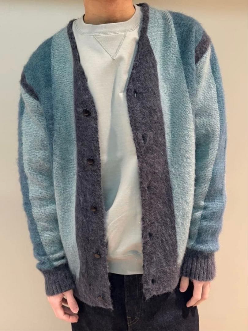 【新品】ユナイテッドアローズ Needles マルチストライプカーディガン Ｍ