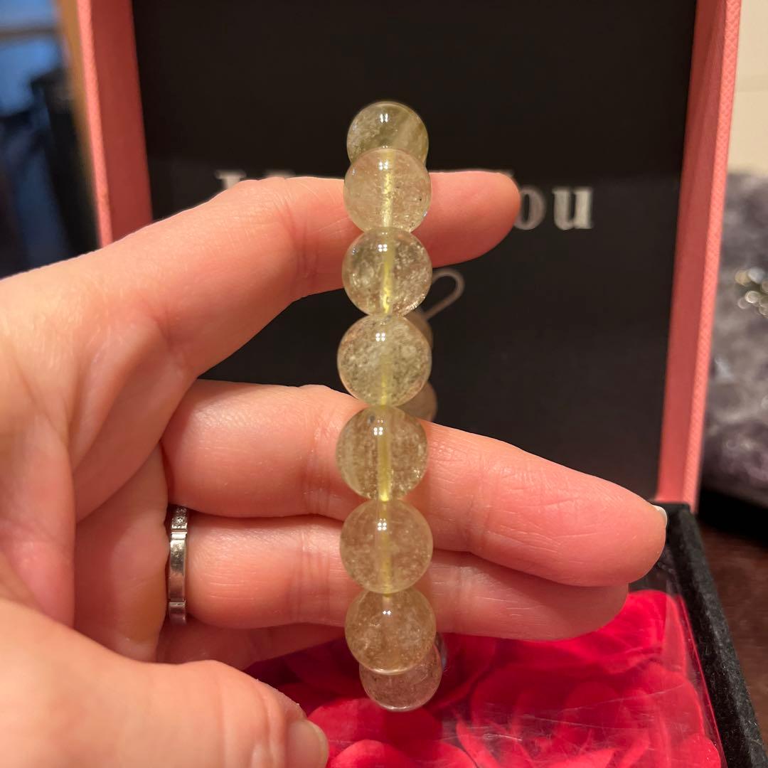 天然石ブレスレット　リビアングラス　お買い得