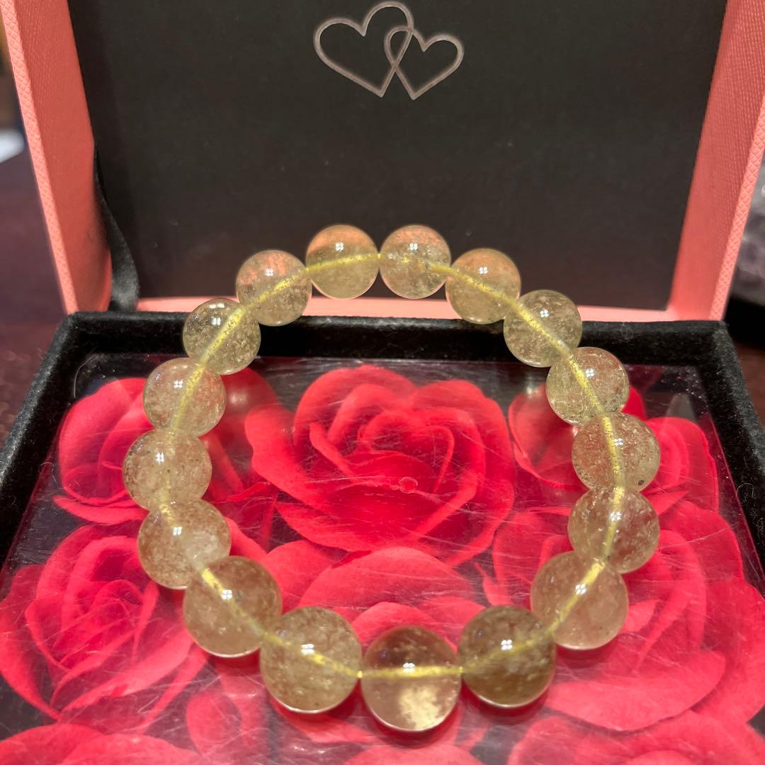 天然石ブレスレット　リビアングラス　お買い得