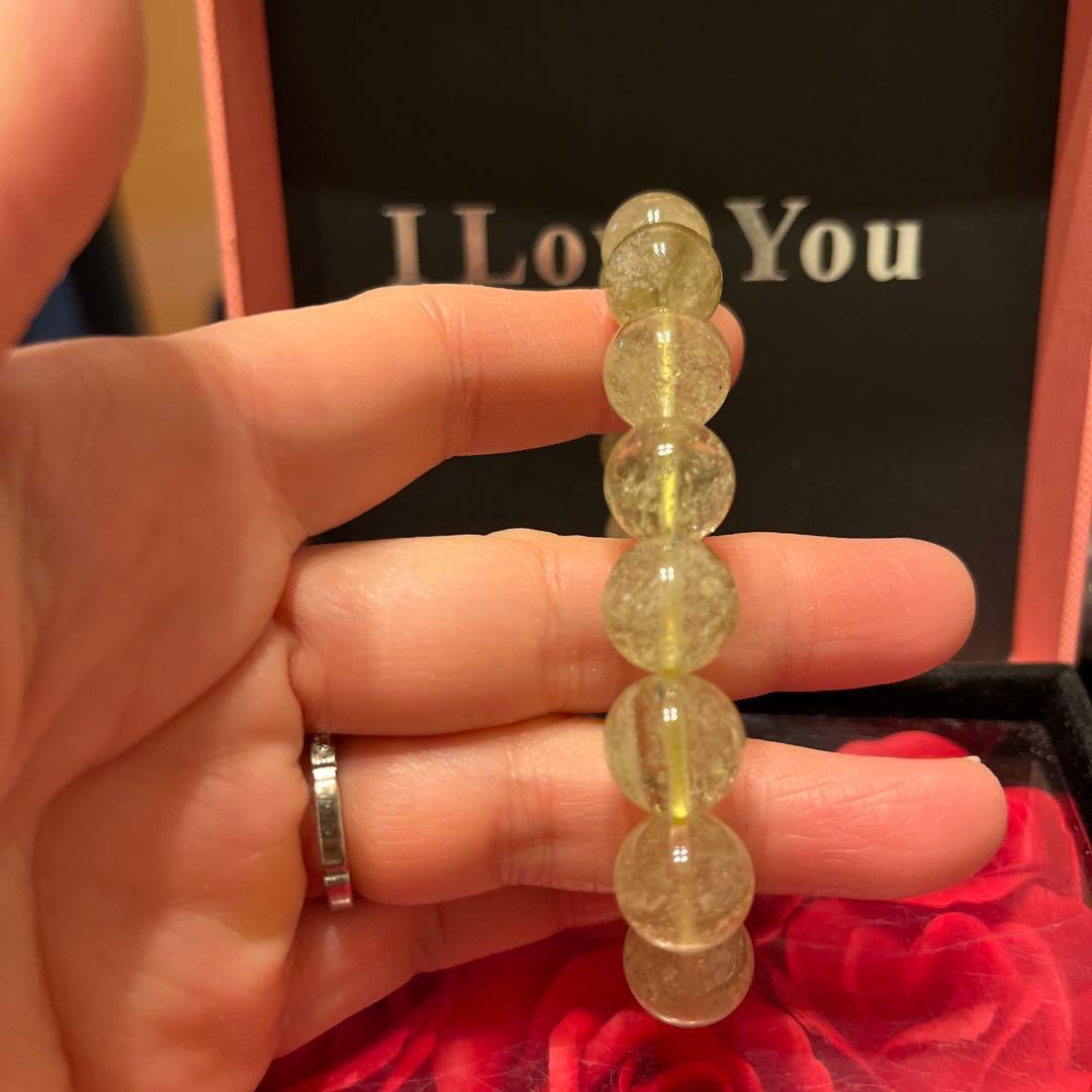 天然石ブレスレット　リビアングラス　お買い得