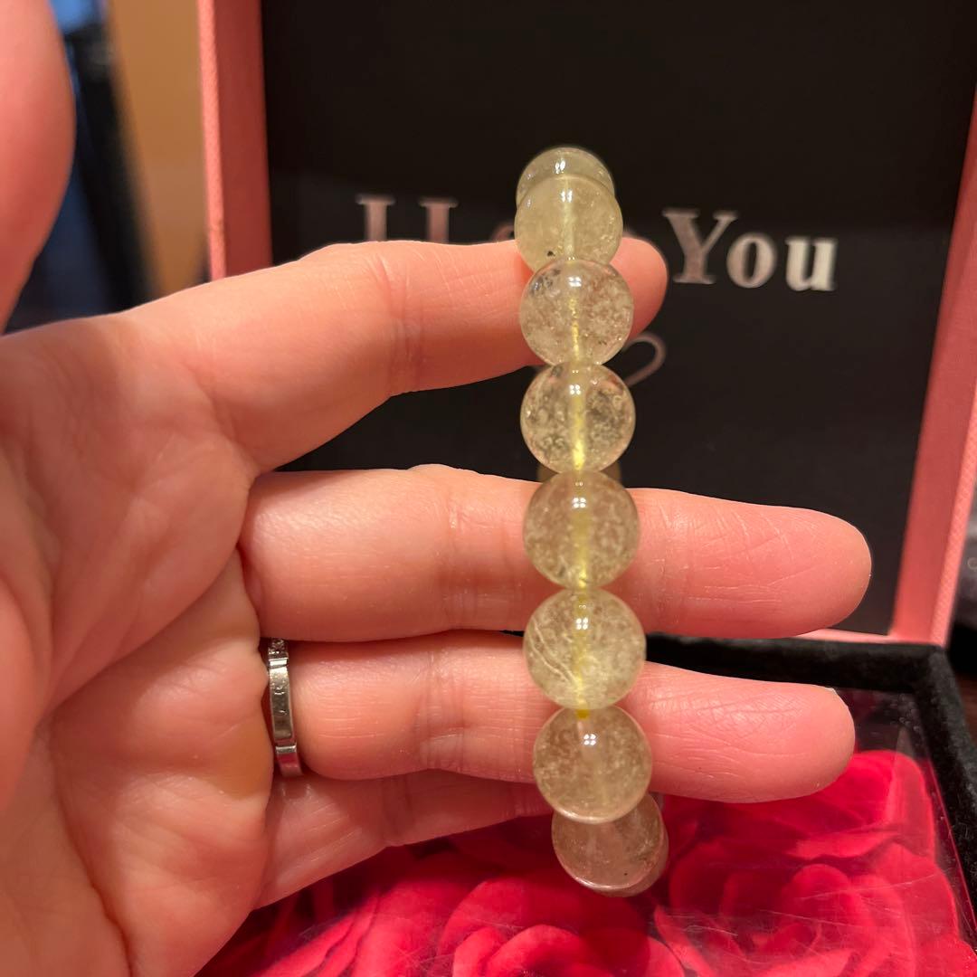 天然石ブレスレット　リビアングラス　お買い得