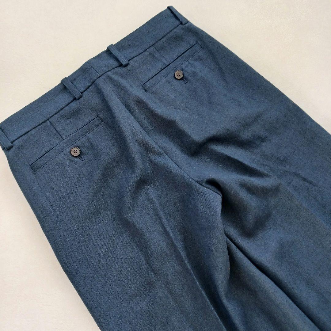 ラルフローレン パンツスーツセットアップ ワイドパンツ テーラード ネイビー