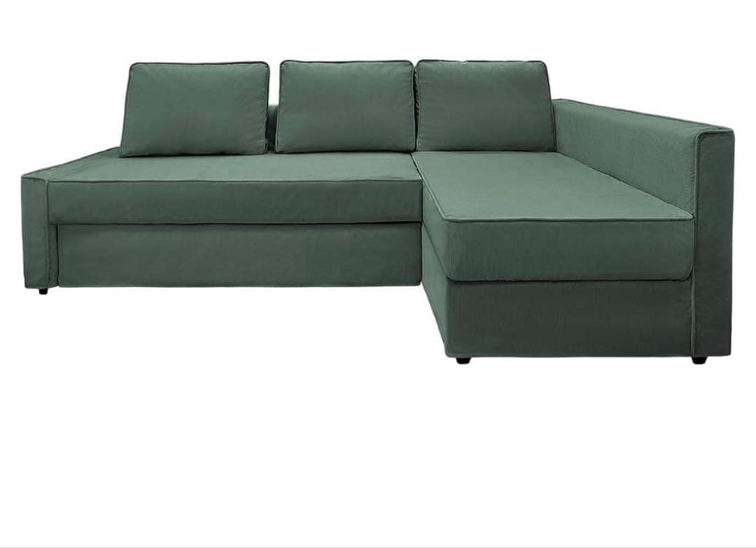 Frihetenソファベッドカバー　ダークグリーン