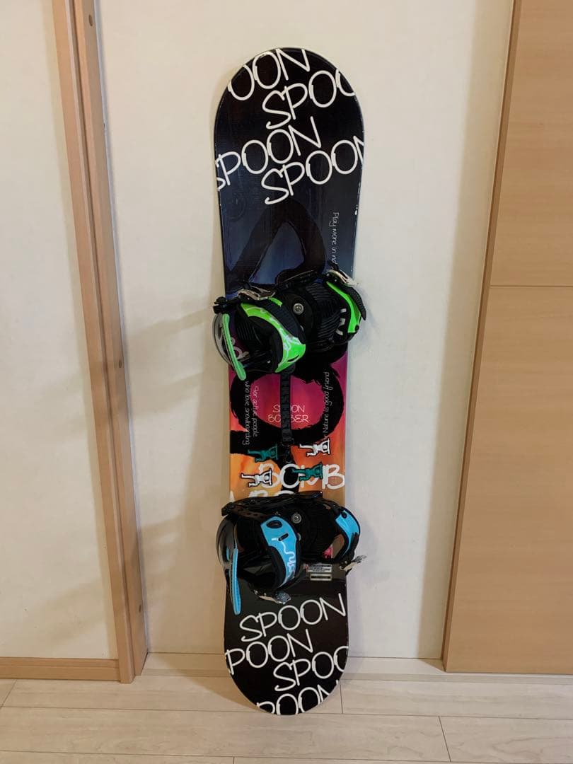 スノーボード　ビンディング　2点セット　SPOON　子供用