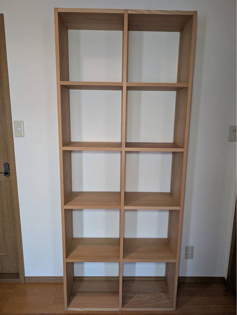 ■送料込■無印良品 スタッキングシェルフ 木製家具 棚 オーク材 収納 MUJI