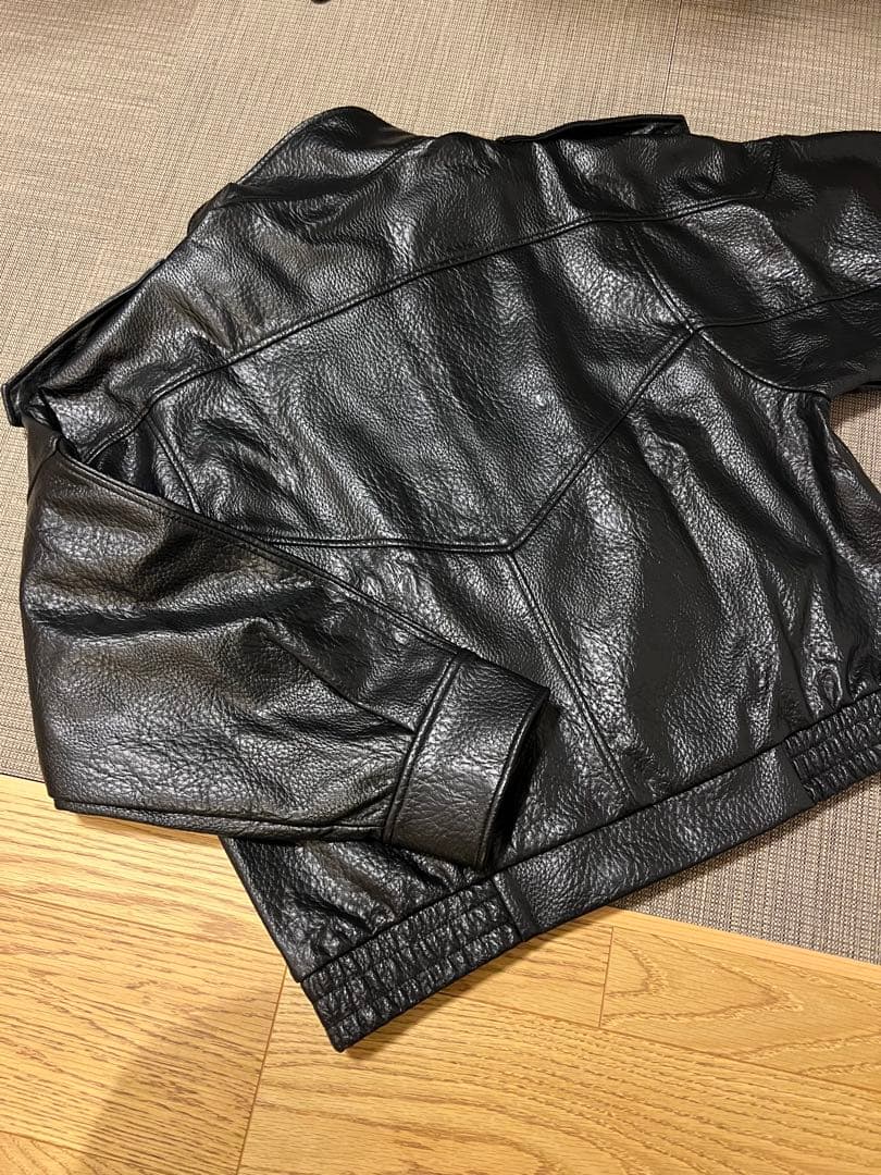 【最安値】ZARAフェイクレザージャケット XLサイズ ブラック ysl