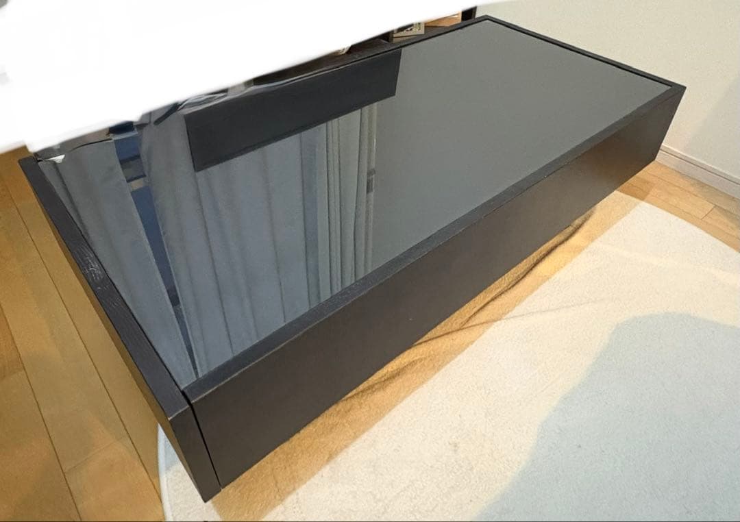 IKEAガラストップローテーブル