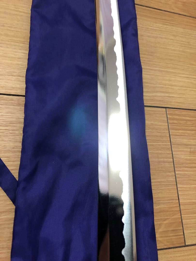 本格居合刀 左文字 左安吉写拵え雲龍楕円鍔刀袋付