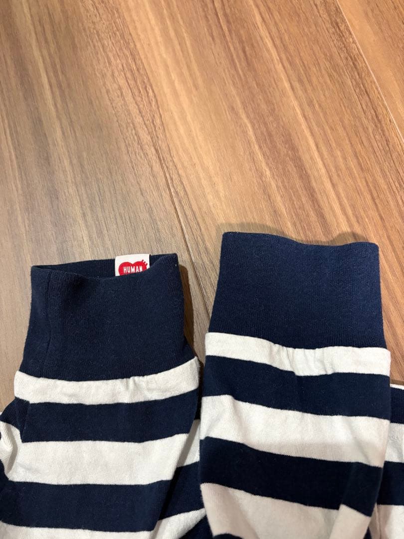 HUMAN MADE ストライプ長袖カットソー ロンT