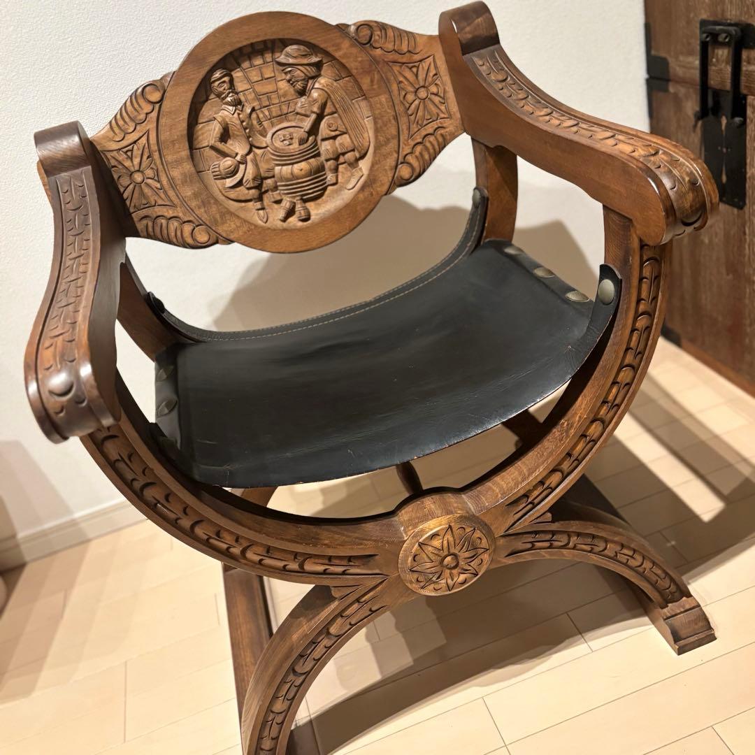 アンティーク家具 ダンテスカチェア サヴォナローラチェア ヴィンテージ