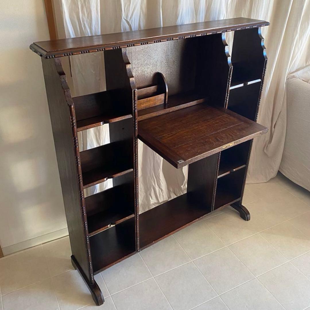 英国　イギリス家具　アンティーク　ライティングビューロー　ブックデスク　北欧　机