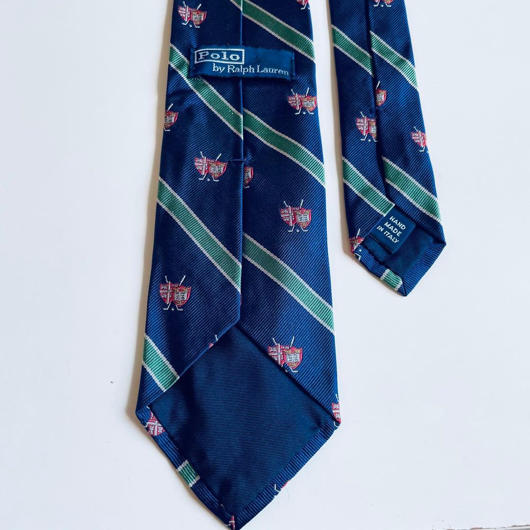 新品　ラルフローレン　希少　メイドインイタリアのこだわりが詰まった高級シルクタイ