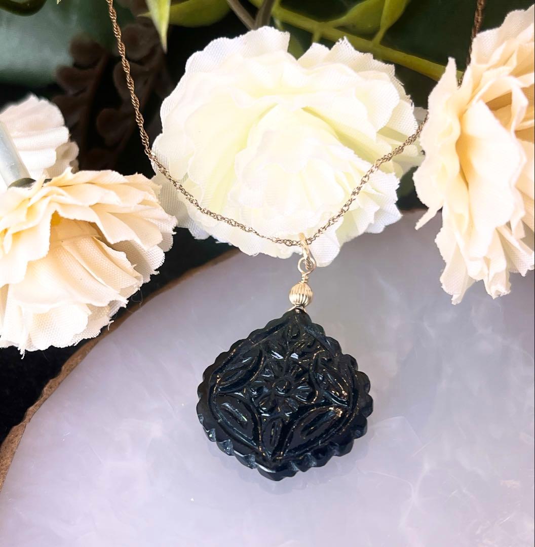 ブラックオニキスカービングのPT