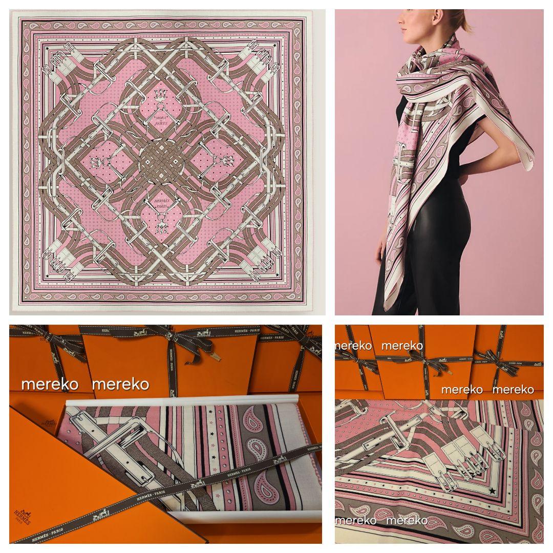 最新作❗【新品】HERMES カレジェアン 馬銜 バンダナ カシミアシルク
