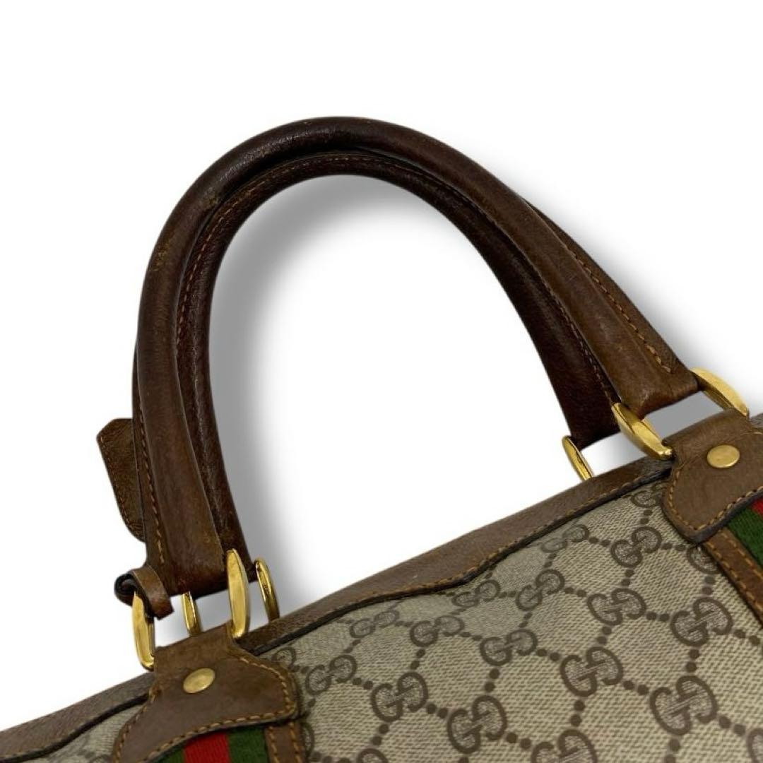 良品 GUCCI OLD シェリーライン ビンテージ ボストンバッグ バッグ
