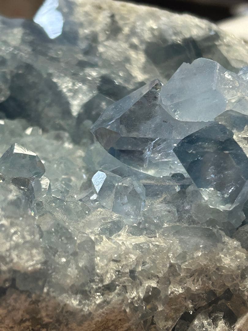 ✨希少✨【天然石】セレスタイト 天青石 クラスター 約3.8kg 特大結晶❣️