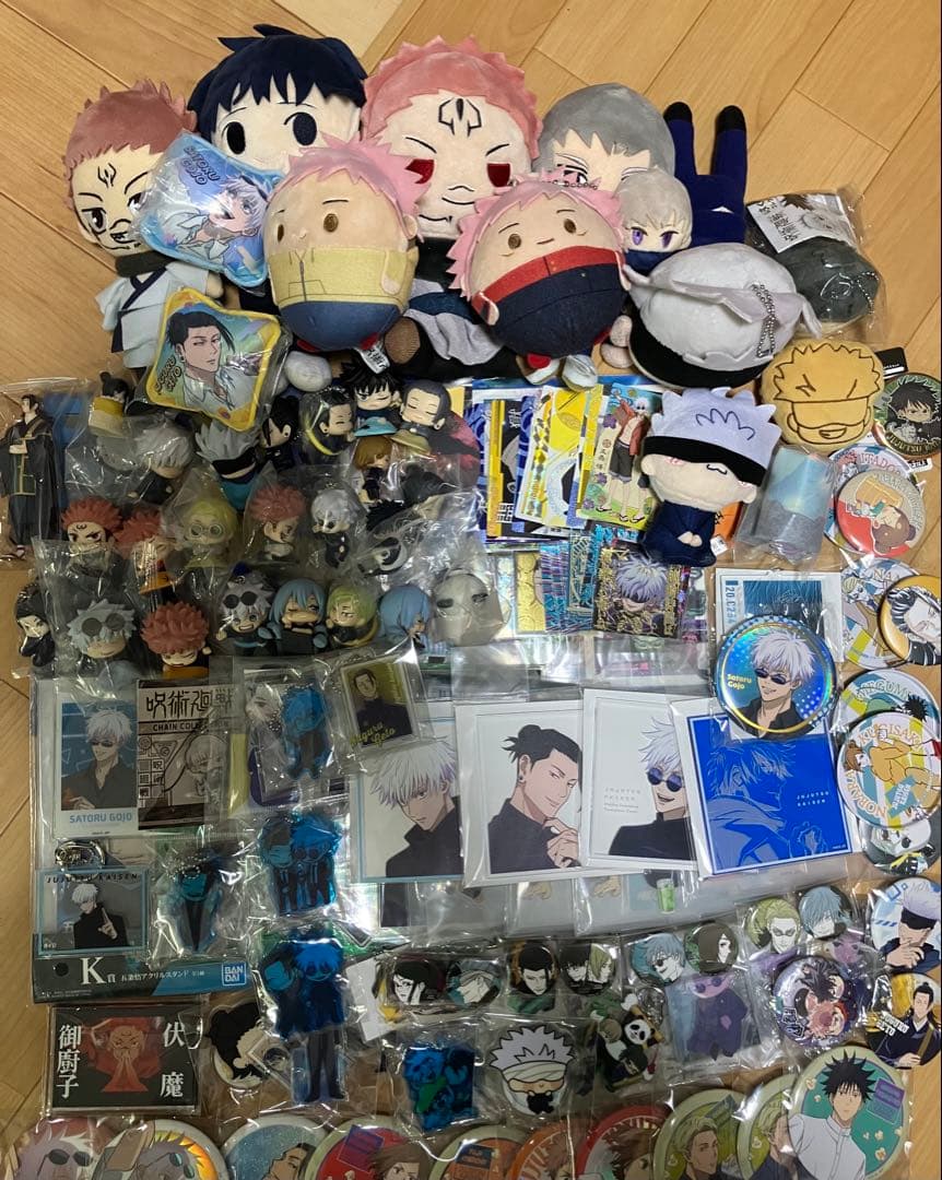 呪術廻戦　アクリルスタンド　ラバスト　缶バッジ　ガシャポン　フィギュア