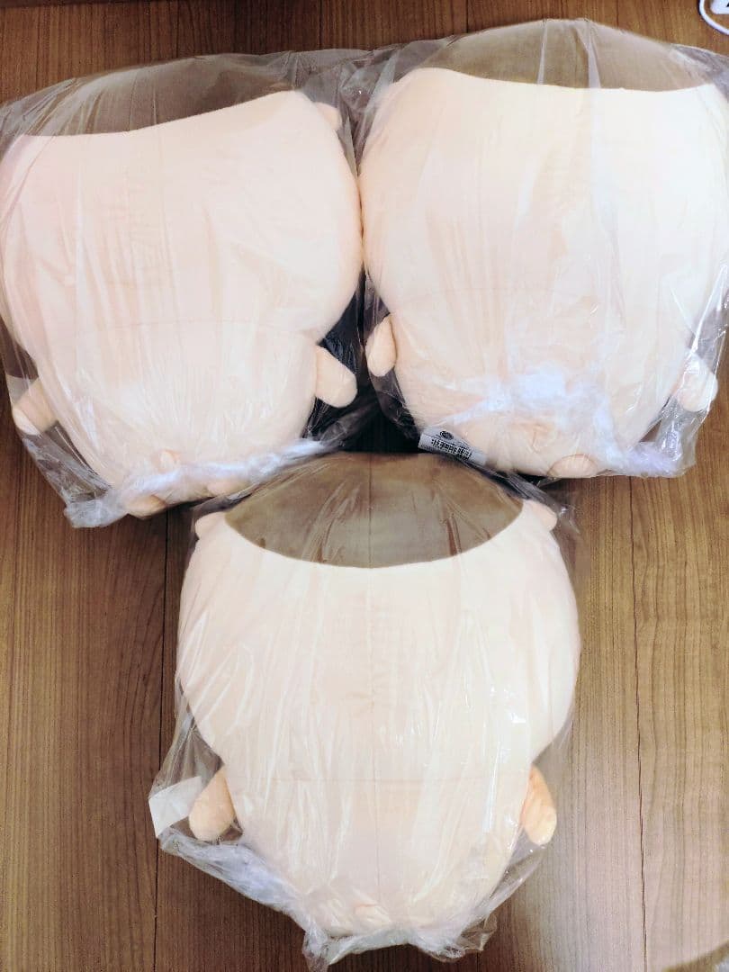し*ら様 ちいかわ　くりまんじゅう　超BIGぬいぐるみ　3体セット　まとめ売り