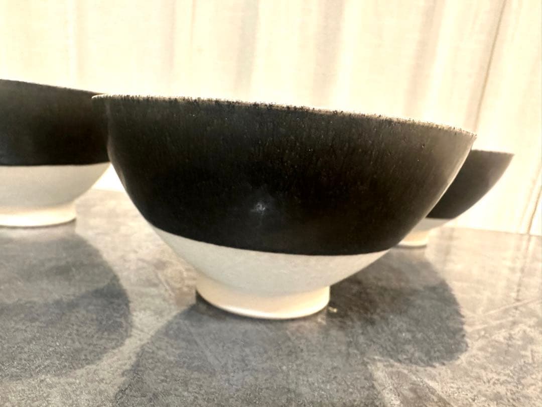 新品/新宿伊勢丹購入 作家 吉田直嗣 ご飯茶碗 3客セット めし碗 陶磁器