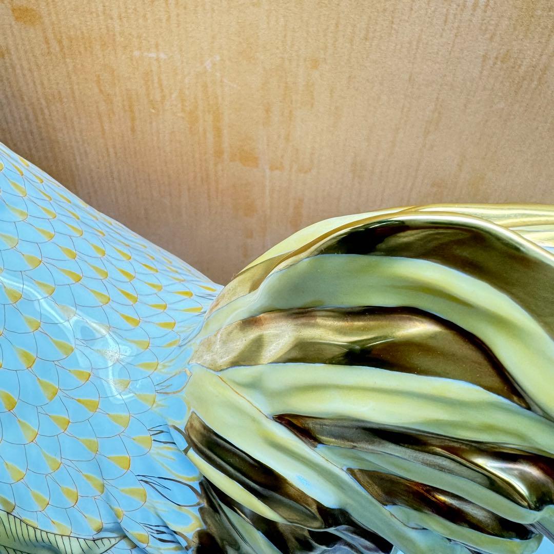 DA1301 ヘレンド　herend 鶏　ニワトリ　鳥　置物　陶器